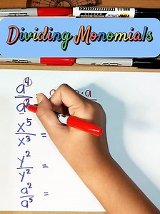 DIVIDING MONOMIALS ‼️ #math #mathteachergon #mathreview #mathtutorials | Math Tutorials