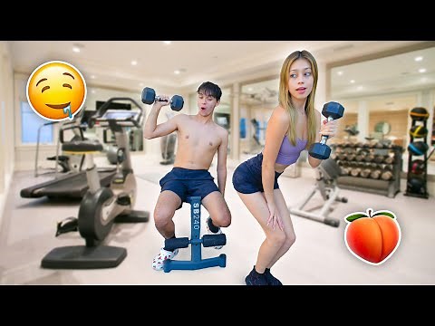 DISTRACTING My Boyfriend While He WORKS OUT!