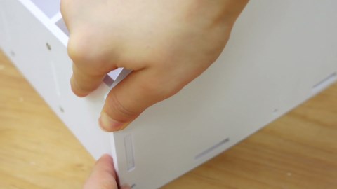 2 Pieces Magazine File Holder Binder Folder Rack with 4 Vertical Compartments Magazine Document Desk Organizer for Office Home Classroom Paper Book Organization, White