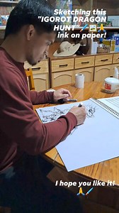 1.6K views · 101 reactions | Sketching this "IGOROT DRAGON HUNT" ink on paper! #art #artist #contemporaryart #Benguet #drawing #MountainProvince #artwork #paintings #Ifugao | Igorot ARTizan | Facebook