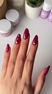 Add the perfect touch of detail to your next set! 💜✨ Created using Trophy Wife and Gold Jewels mani art stickers. #glamrdip #glamrdipkit #glamrdipnails #nailinspo #nails | GLAMRDiP