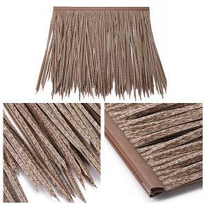 [Hot Item] Outdoor Fireproof Plastic Fake Thatch Roof Gazebo Synthetic Artificial Thatch