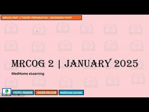 Let's Pass MRCOG Part 2 Jan 2025 | Best Way To Complete the Syllabus