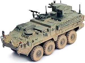 US M1134 Stryker ATGM Muddy Version Syria 2020 1/72 ABS Tank Pre-Built Model