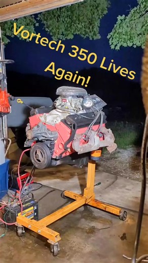 350 Vortech First Start After Carburetor Conversion.#motorhead #gearhead#engine | Wynnie Pop Speed
