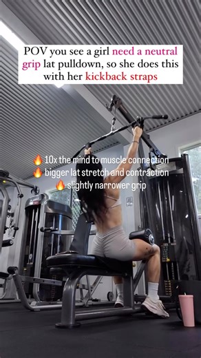 2.3K views | USE THIS ⬇️  Neutral grip lat pulldown = one of the...