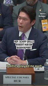 Special Counsel Robert Hur confronted substantial pushback from Democrats Tuesday on his decision to include unflattering assessments of Biden’s mental acuity, with Rep. Adam Schiff claiming he knowingly ignited a “political firestorm.” | AP