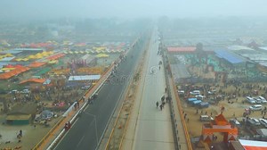 Aerial View of Mahakumbh 2025 Prayagraj Maha Kumbh Mela Stock Video - Video of fair, holy: 355260083