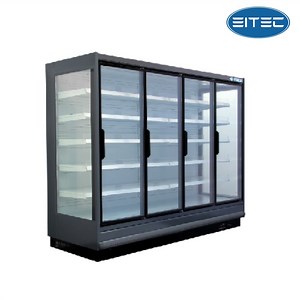[Hot Item] Supermarket Restaurant Display Case Glass Door Beverage Chiller Display Freezer
