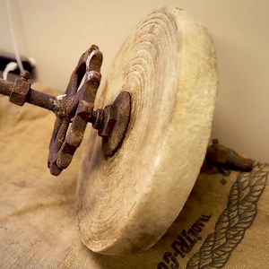 Antique Sharpening Wheel With Gear | Vintage Grindstone Primitive Farm Tool - Etsy