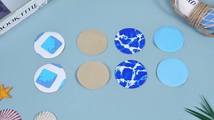 24 Pcs Vinyl Pool Patch Repair Kit Round Peel and Stick Pool Liner Repair Patch Tape Self Adhesive Tape Kit for In-ground Pools Inflatable Boat Toy Floats Tent