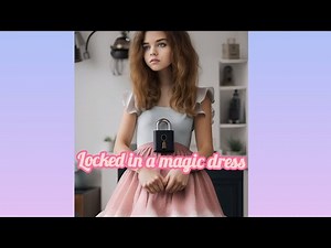 Locked in a magic dress, crossdressing story