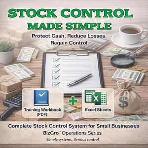 Small Business Stock Control System | Excel Workbook + Training (PDF) - Etsy Australia