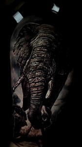Inked with grace and wisdom, just like the gentle giant 🐘✨ Intenze Pro Team Artist: @silviorealistictattoo #elephanttattoo #blackandgreytattoo #gentlegiant | Intenze Tattoo Ink