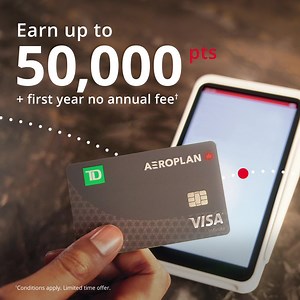 Connect with history with up to 50,000 pts plus a first year no annual fee with the TD® Aeroplan® Visa Infinite* Card. | Aeroplan