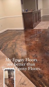 5.4K views · 96 reactions | My way to stain & color concrete floors is way better than tinted epoxy pour floors. Let me tell you what. You just can’t get this ARTiSTiC detail any other way. I’m pretty dang proud of my Unicorn SPiT stained & epoxy sealed concrete floors, for reals! Watch me do it step by step & in real time in my subscription group. Link in the dang comments.  邏 | Michelle Nicole’s : ARTiSTiC ViVATiONS | Facebook