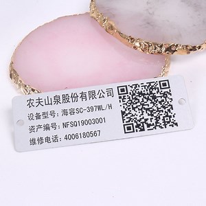 [Hot Item] Custom Laser Engraved Aluminum Machine Nameplate Ss Etching Metal Label Etched Name Plate