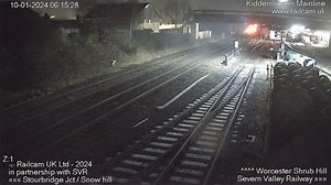 46K views · 612 reactions | Heading out early this morning on a mainline test run, #Class52 D1015 'Western Champion' departs Kidderminster SVR. ℹ️0Z10 #Kidderminster SVR to #Avonmouth Hanson Sidings GBRf #Kidderminster Severn Valley Railway 10/01/24 Severn Valley Diesels (Official Group) | Railcam | Facebook