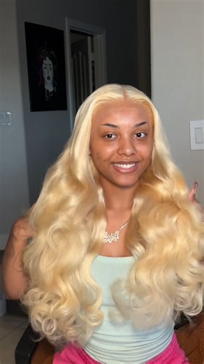 10 out of 10 blonde body wave wig✨ wig link:...