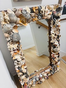 Shell/starfish Large Frame Mirror, Hanging; 24x36 - Etsy