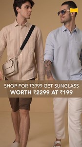 18 reactions | Enjoy the fresh SS 25 season merchandise at all Basics Stores with fabulous offers. Shop for Rs.3,999 and Get Sunglass Worth Rs.2,299 at Rs.199 * Don't miss out on this amazing deal. Stock up on best quality men's clothes and accessories that are fashionable, comfy and perfect for any occasion. Limited Period Offer!! Hurry!! * T&C Apply. | Basics Life | Facebook