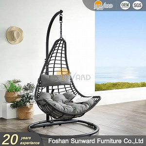[Hot Item] Customized Modern Rotary Leisure Garden Home Balcony Resort Hotel Villa Outdoor PE Rattan Wicker Weaving Single Hanging Swing Chair