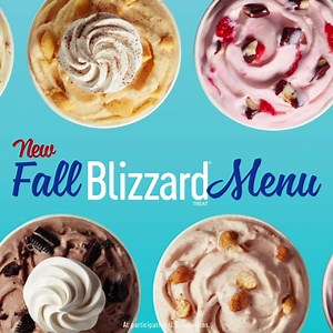 I am the first ever Fall BLIZZARD Treat Menu. I am FIVE festive flavors that just hit your DQ. What are you waiting for? | Dairy Queen