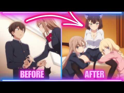 Two Sisters Fight Over the Cat Girl 🐱| Male to Female Transformation Animation | TG TF Anime Dub