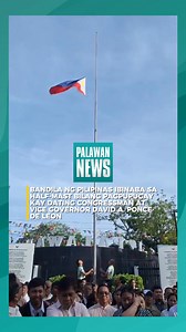 31K views · 284 reactions | BANDILA NG PILIPINAS IBINABA SA HALF-MAST BILANG PAGPUPUGAY KAY DATING CONGRESSMAN AT VICE GOVERNOR DAVID A. PONCE DE LEON Ibinaba sa half-mast ang bandila ng Pilipinas matapos ang flag ceremony sa provincial capitol ngayong Lunes, January 5, bilang pagbibigay-pugay at paggalang kay dating Congressman at Vice-Governor David Ponce de Leon. Pumanaw si Ponce de Leon nitong Linggo sa edad na 75. —via GERALD TICKE | Palawan News | Facebook