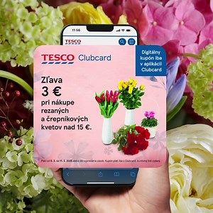🌸 Oslávte svoje ženy a darujte im k Medzinárodnému dňu žien kvety. Rezané aj črepníkové teraz môžete kúpiť so špeciálnym kupónom, ktorý nájdete vo svojej aplikácii Clubcard. 📱 Už viete, komu tieto kvety darujete? 🤩 https://bit.ly/Tesco-Clubcard-kupon-kvety | Tesco Slovensko