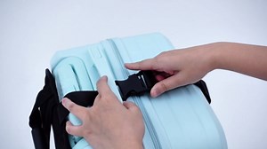 Backpack Conversion Straps for 22-26 Inch Hard Luggage, Adjustable Suitcase Carrier with Padded Back Panel, Quick-release Buckles, Chest Strap, Fits Non-expanded Hard Cases
