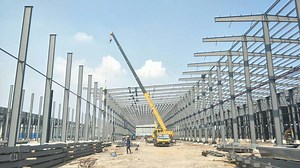 [Hot Item] Metal Barn House Prefabricated Steel Structure Warehouse Horse Stable Stalls Horse Barn