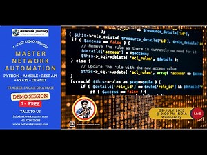 🔥Master Python Network Automation, Ansible, REST API & Cisco DevNet [Admission Started] 12-July-2025