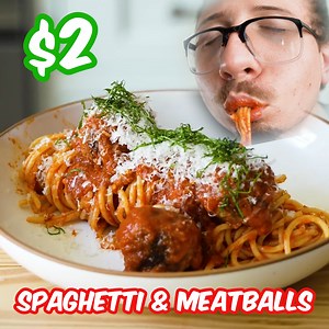 Unforgettable Spaghetti & Meatballs That Costs Only $2! | Joshua Weissman