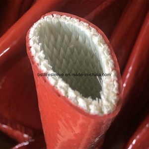 [Hot Item] Cured Silicone Elastomer Flame Molten Splashes Shield Fire Protection Sleeve High Performance Flexible Protection Cover