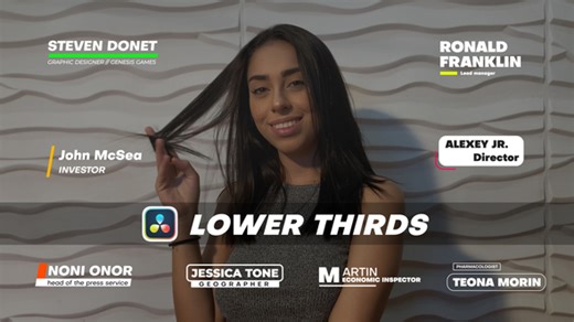 Lower Thirds Text | DaVinci Resolve