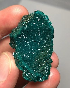 •💚Dioptase after Shattuckite (pseudomorph) w/ Wulfenite💚• ~ Kimbedi, Brazzavile, Congo • ~ Available / DM or Email: dusted77@gmail.com for Inquiries • ~ Video Credit : @dusted77 • | Dust77 ~ CEK