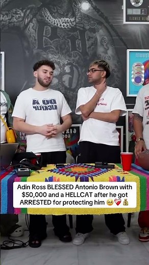 Adin Ross BLESSED Antonio Brown with $50K & a HELLCAT after he got ARRESTED protecting him #n3on