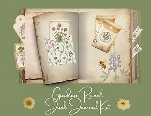 Nature Junk Journal Kit: Spring Botanical Ephemera, Garden Revival Printable Papers & Vintage Flowers - Etsy Australia