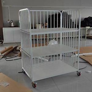 [Hot Item] Heavy Duty Three Layers Fabric Cutting Pieces Trolley for Garment Factory