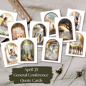 April '25 General Conference Quote Cards, Handout, Digital Download, Printable Quote, Latter-day-saints - Etsy