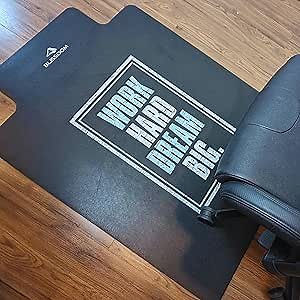 Black Office Chair mat for Hardwood Floor 48X36, Under Desk Chair for Hardwood Floor, Office Chair mats for Wood Floors, Computer Floor mat for Office Chair,Computer Chair mat for Hardwood