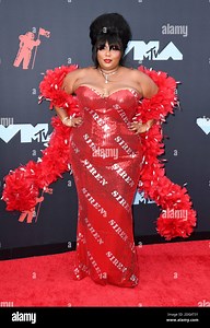 Lizzo arriving at the MTV Video Music Awards 2019, held at the Prudential Center in Newark, NJ. Photo credit should read: Doug Peters/EMPICS Stock Photo - Alamy