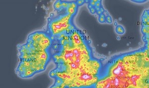 Perseids meteor shower 2020: Light pollution of the UK MAPPED