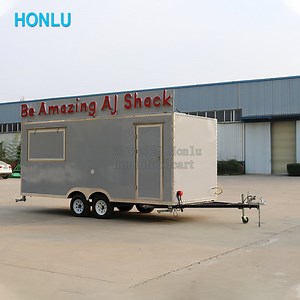 [Hot Item] Multifunctional Ice Cream Honlu Standard Iron Frame, Wooden Box Packaging Van Food Kiosk