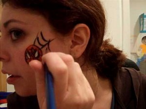 Face Painting Tutorial: Spiderman Cheek Art