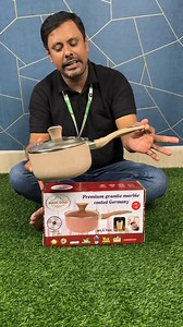 Magic Gold Marble Coating Milk Pan with Lid | HT Bazar