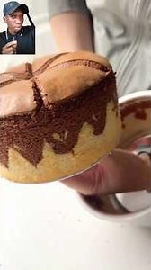 #yummy and #beautiful double swirl #chiffon #cake 🍰 in this #shorts . you will #love this #ytshorts