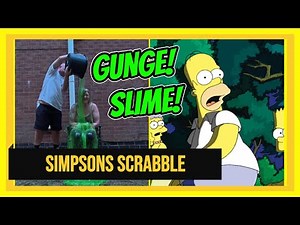 SLIMED GUNGED in Simpsons Scrabble Board Game Showdown!