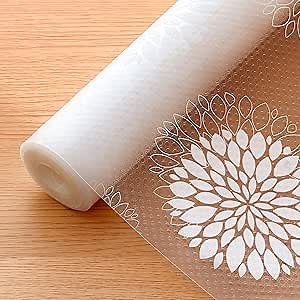 Cooyes Shelf and Drawer Liners for Kitchen Cabinets, Non Adhesive Cabinet Liner, EVA Waterproof Durable Non-Slip Drawer Mats for Shelves, Refrigerator, Storage, Desks（17.5" W x 78.7" L）